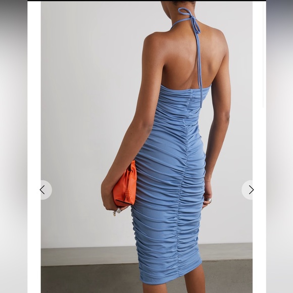 Zeynep Arcay jersey ruched midi dress NWT - Picture 2 of 5